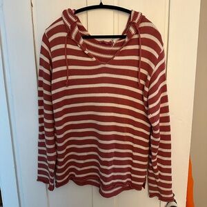 Binghamton Knitting Co V-Neck Sailor Stripe Sweater
